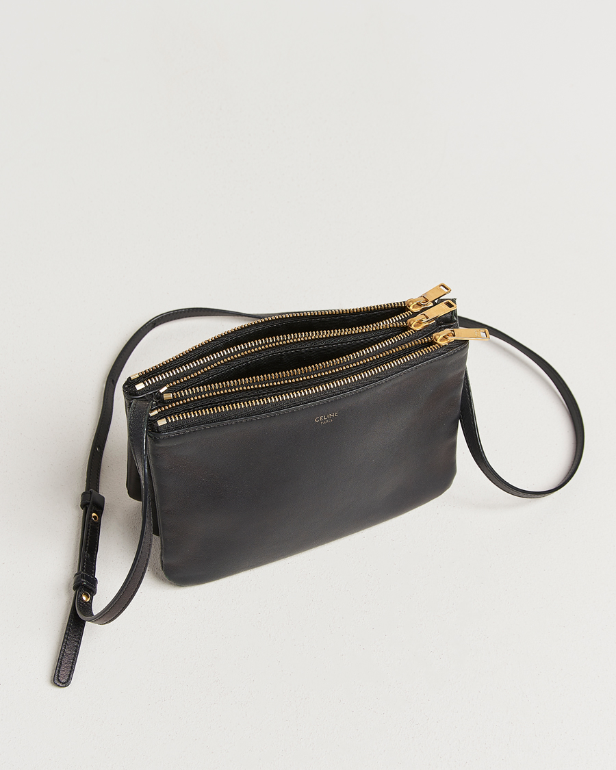Homme | Pre-Owned & Vintage Bags | Celine Pre-Owned | Trio Bag Small Leather Black