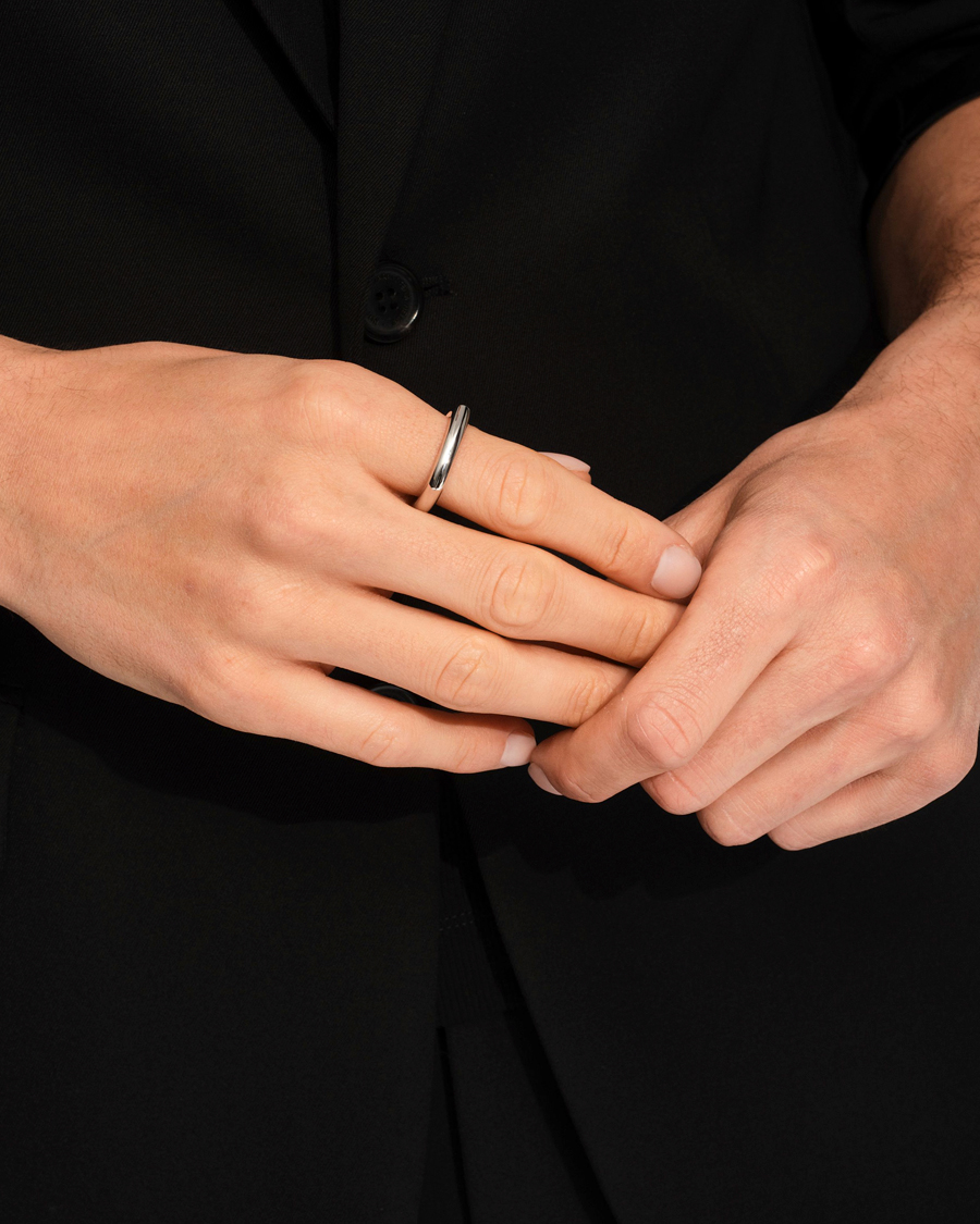 Heren | Sieraden | Tom Wood | Frame Ring Slim Silver