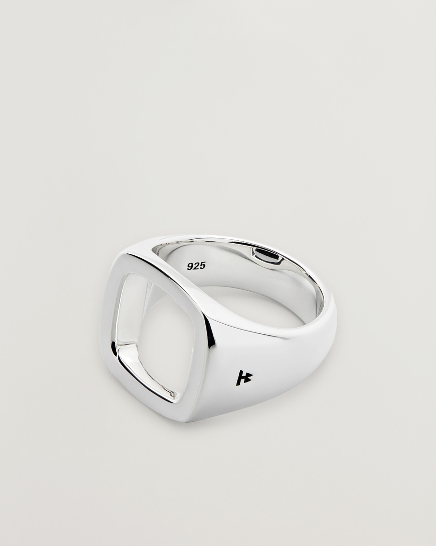 Heren | Sieraden | Tom Wood | Cushion Open Ring Silver