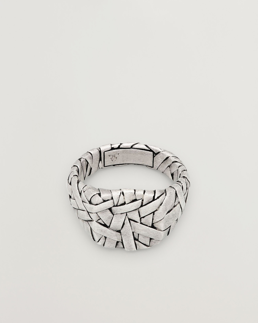 Heren | Sieraden | Tom Wood | Quilt Ring Small Silver