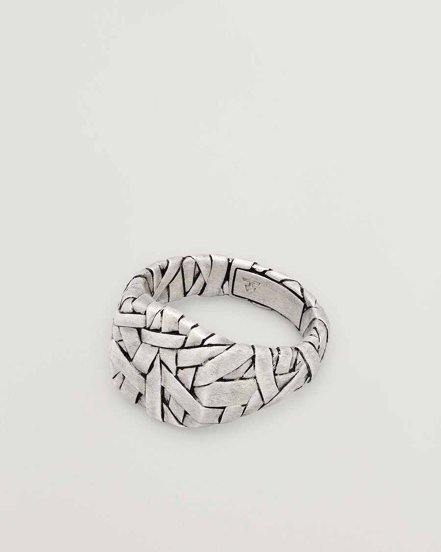Heren | Sieraden | Tom Wood | Quilt Ring Small Silver
