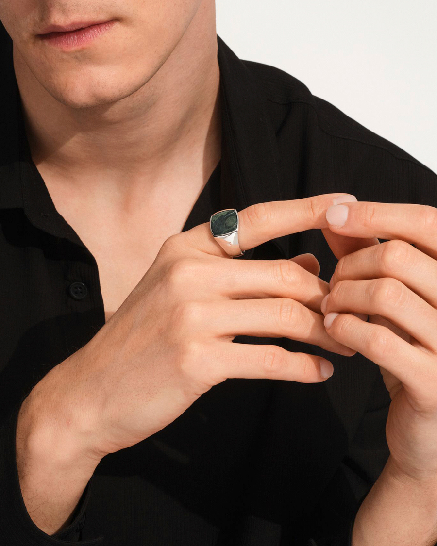 Heren | Sieraden | Tom Wood | Cushion Ring Kambaba Silver
