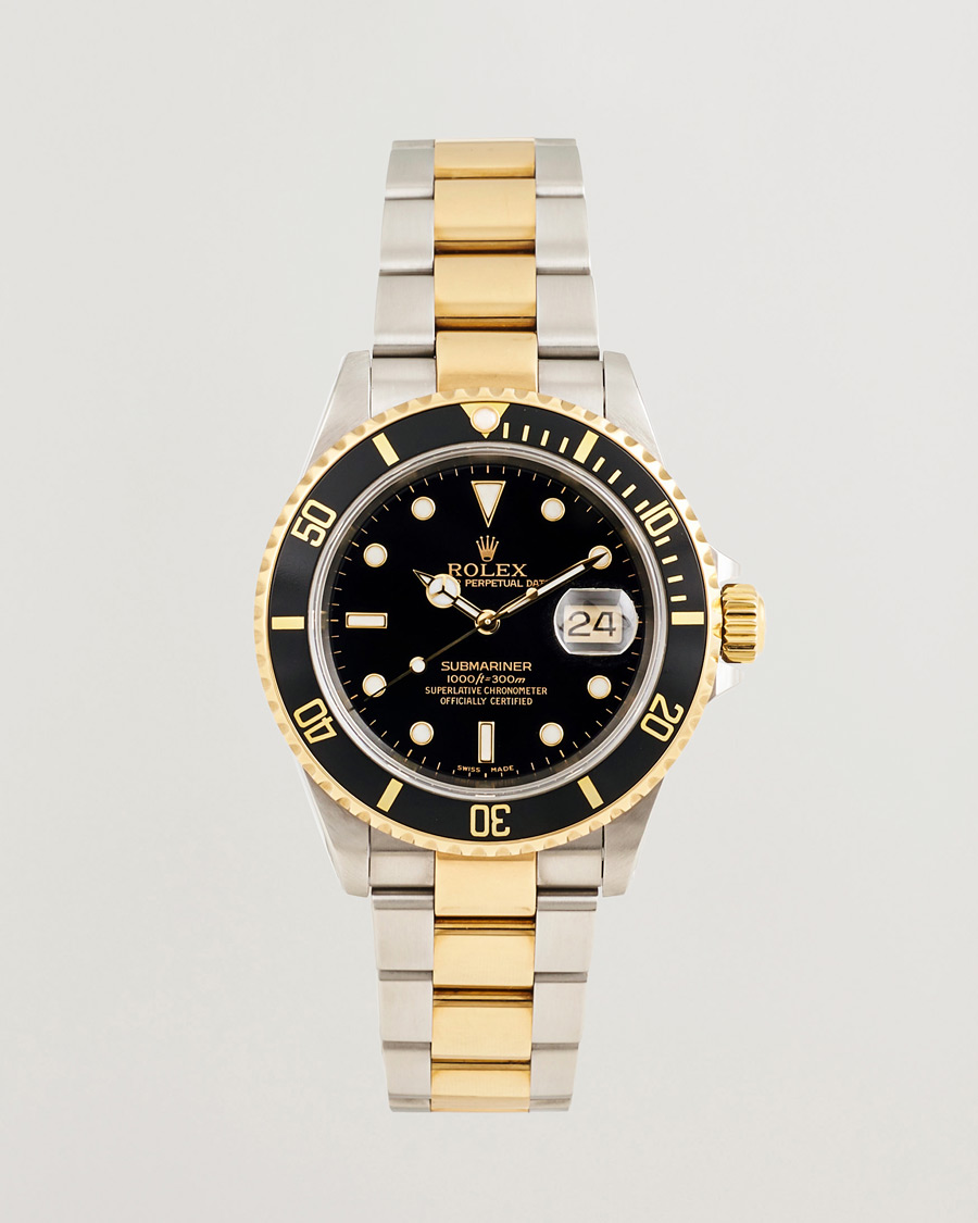 Heren | Pre-Owned & Vintage Watches | Rolex Pre-Owned | Submariner Oyster Perpetual Two Tone Black
