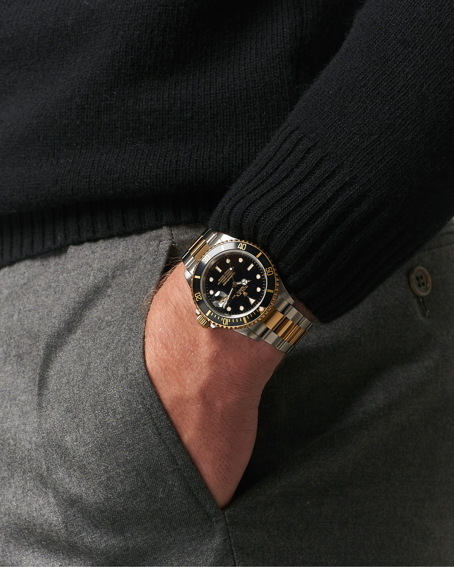Heren | Rolex Pre-Owned Submariner Oyster Perpetual Two Tone Black | Rolex Pre-Owned | Submariner Oyster Perpetual Two Tone Black