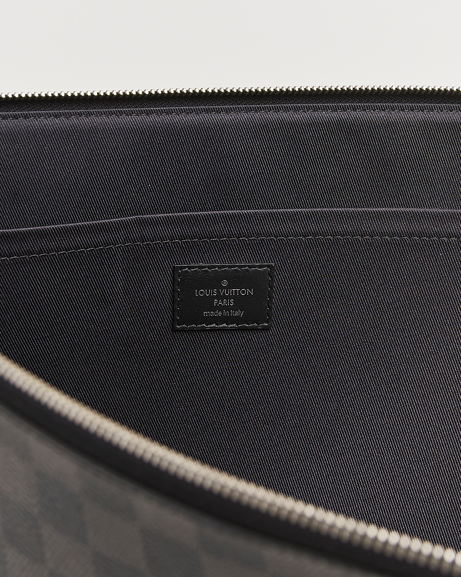 Heren | Pre-Owned & Vintage Bags | Louis Vuitton Pre-Owned | Pochette Jules GM Damier Graphite