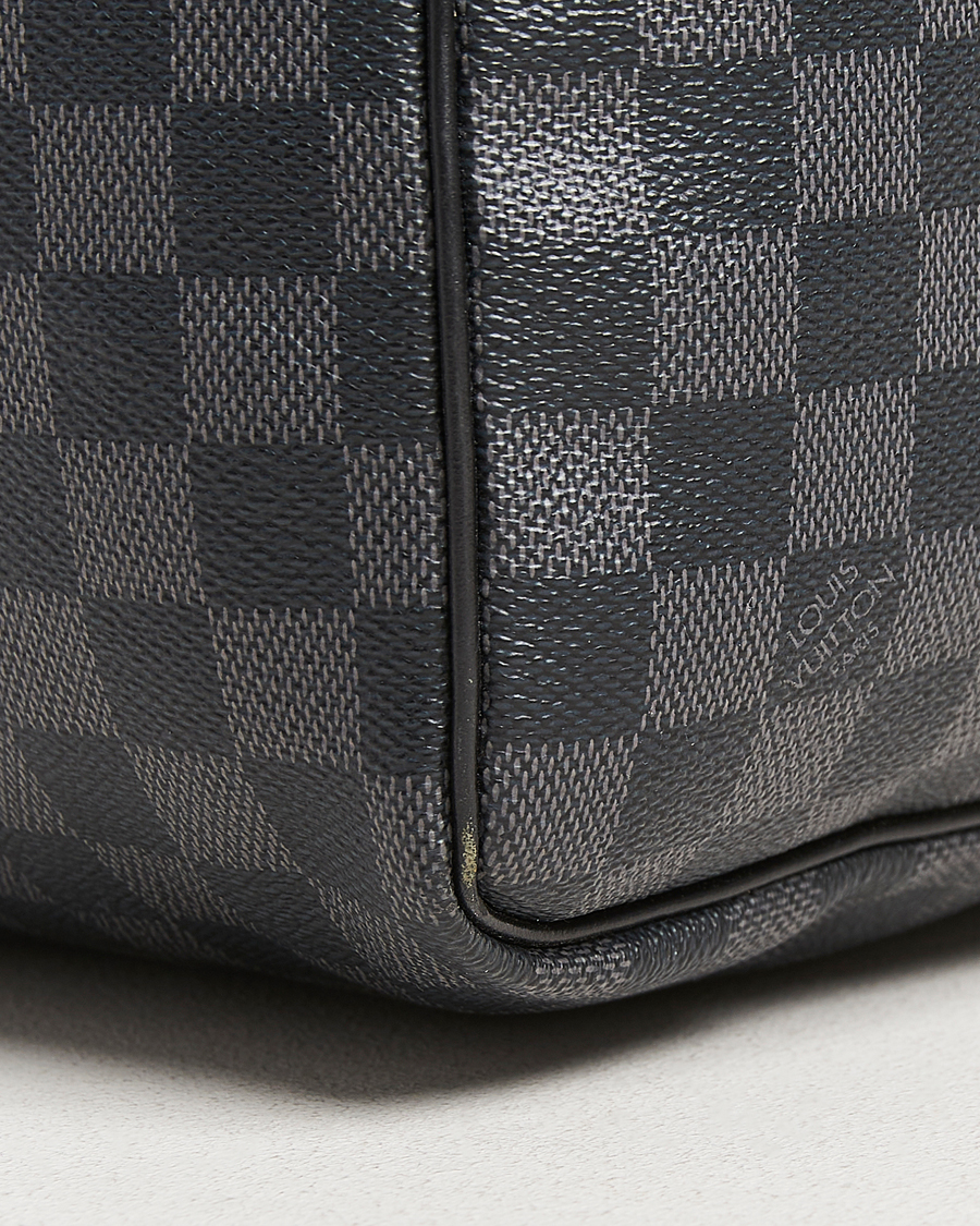 Heren | Pre-Owned & Vintage Bags | Louis Vuitton Pre-Owned | Keepall Bandouliére 55 Damier Graphite