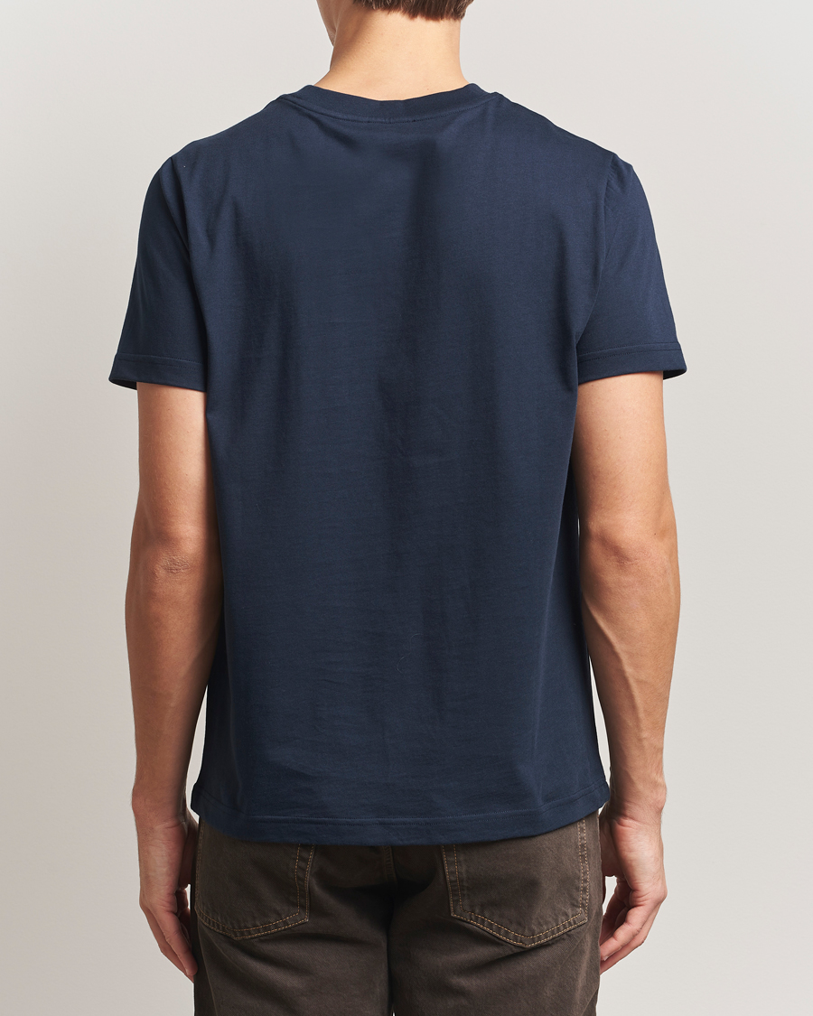 Heren | T-shirts | A.P.C. | Embroidered APC T-Shirt Dark Navy