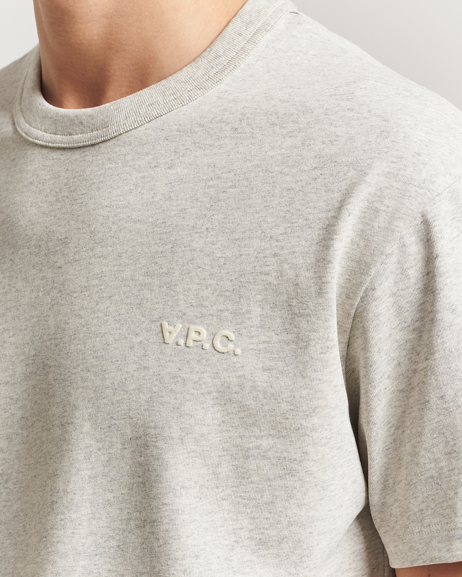 Heren | T-shirts | A.P.C. | Boxy Fit Petit VPC T-Shirt Mastic Chine