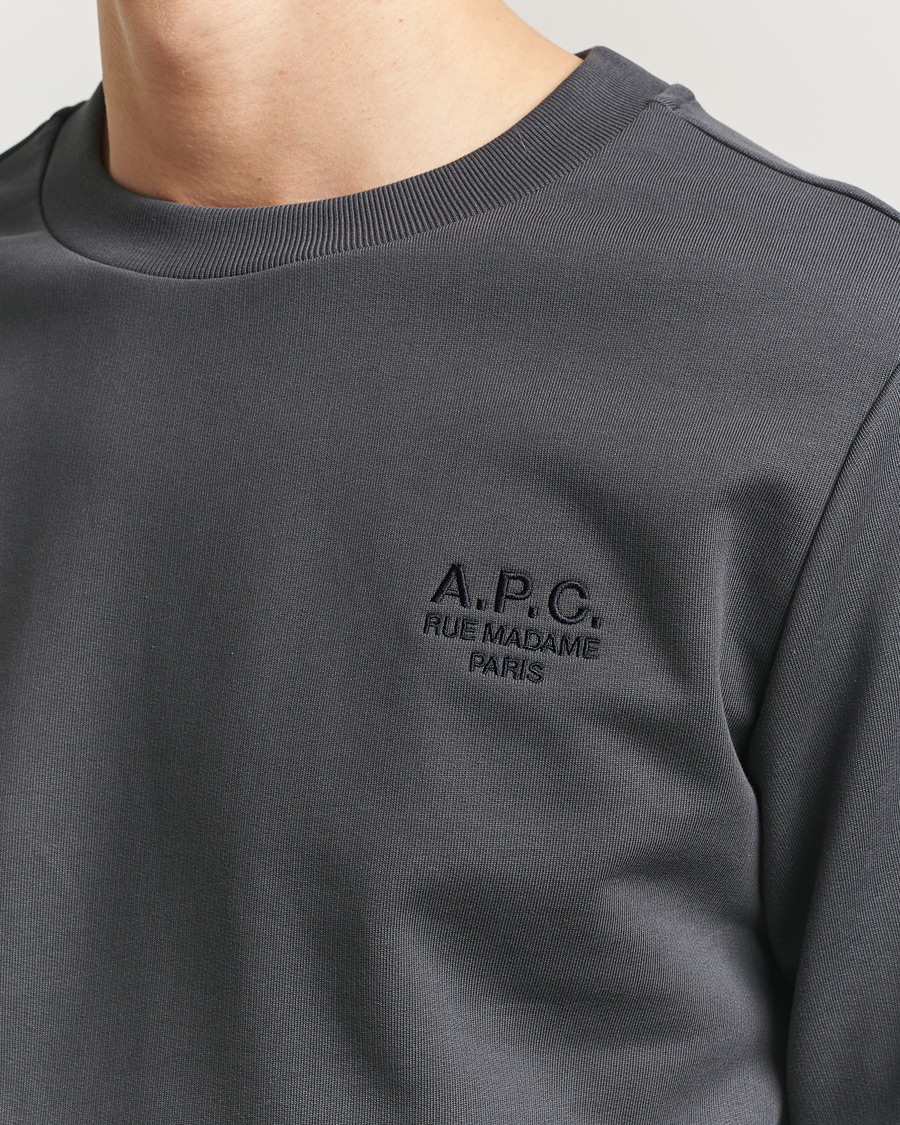 Heren | Truien | A.P.C. | Rue Madame Tonal Sweatshirt Faded Black