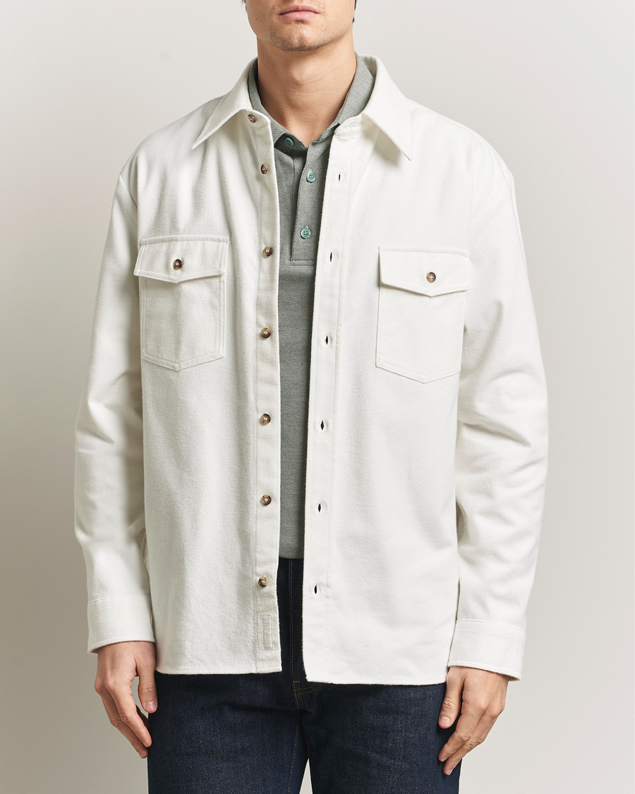 Heren | Overhemden | A.P.C. | Brushed Cotton Overshirt White