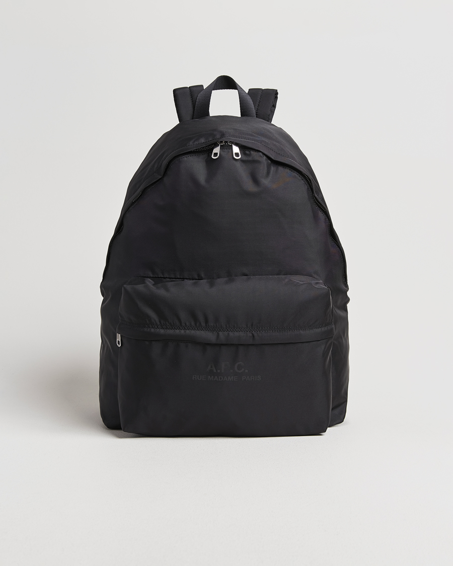 Heren | Tassen | A.P.C. | Backstage Nylon Cordura Backpack Black