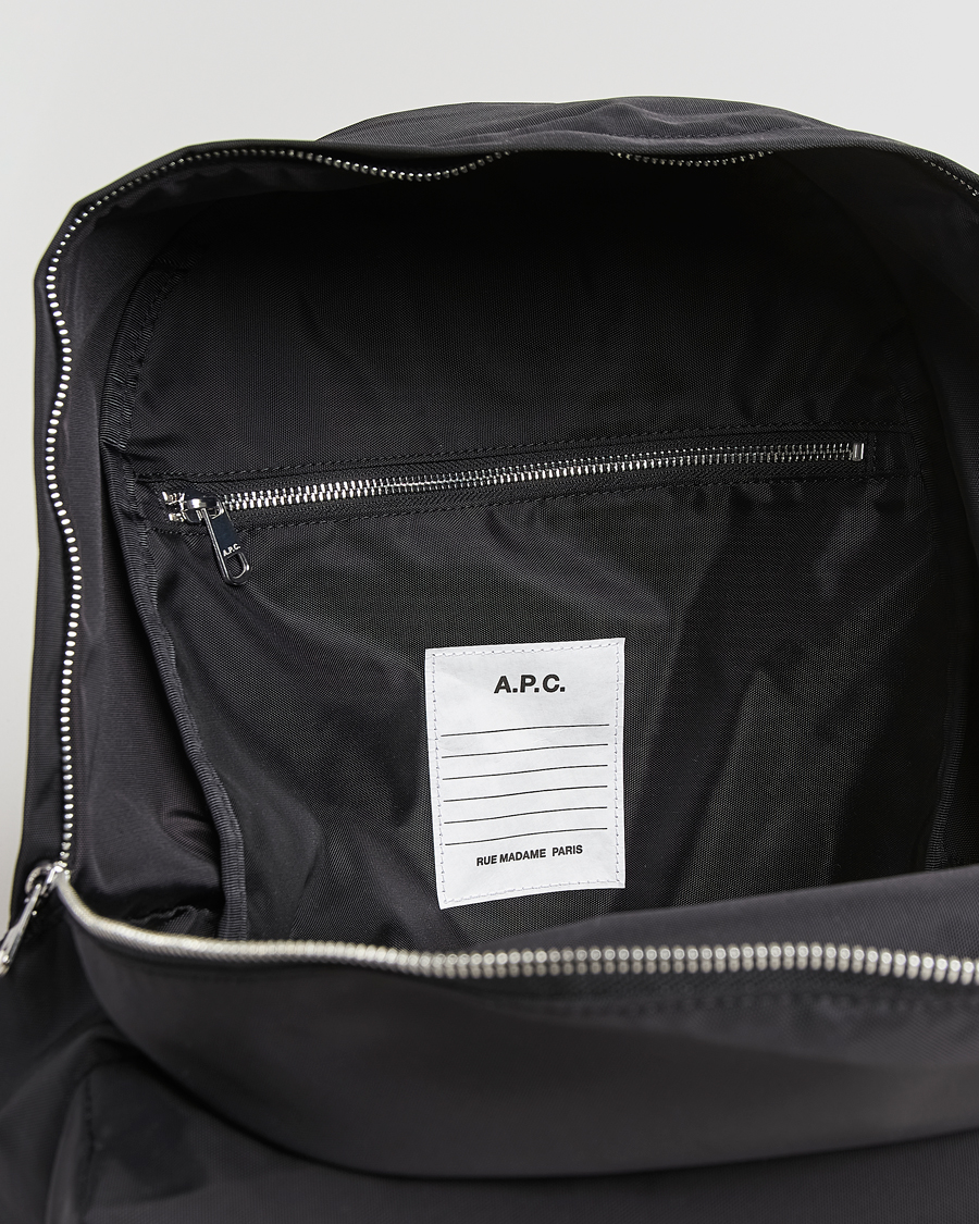 Heren | Tassen | A.P.C. | Backstage Nylon Cordura Backpack Black