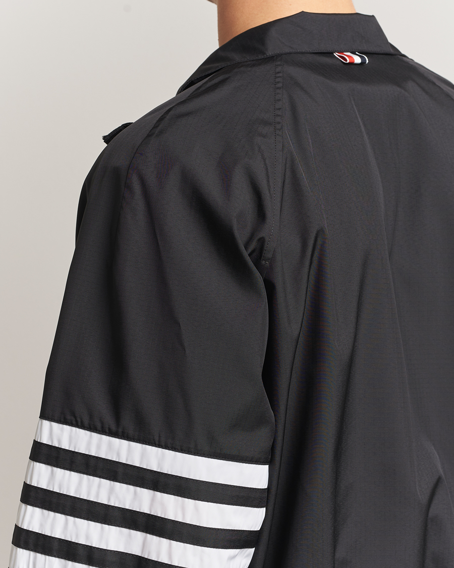 Heren | Jassen | Thom Browne | Raglan 4 Bar Nylon Jacket Black