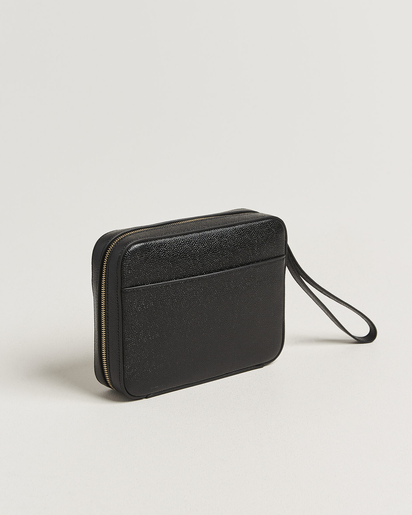 Heren | Tassen | Thom Browne | Pebble Grain Leather Bag Black