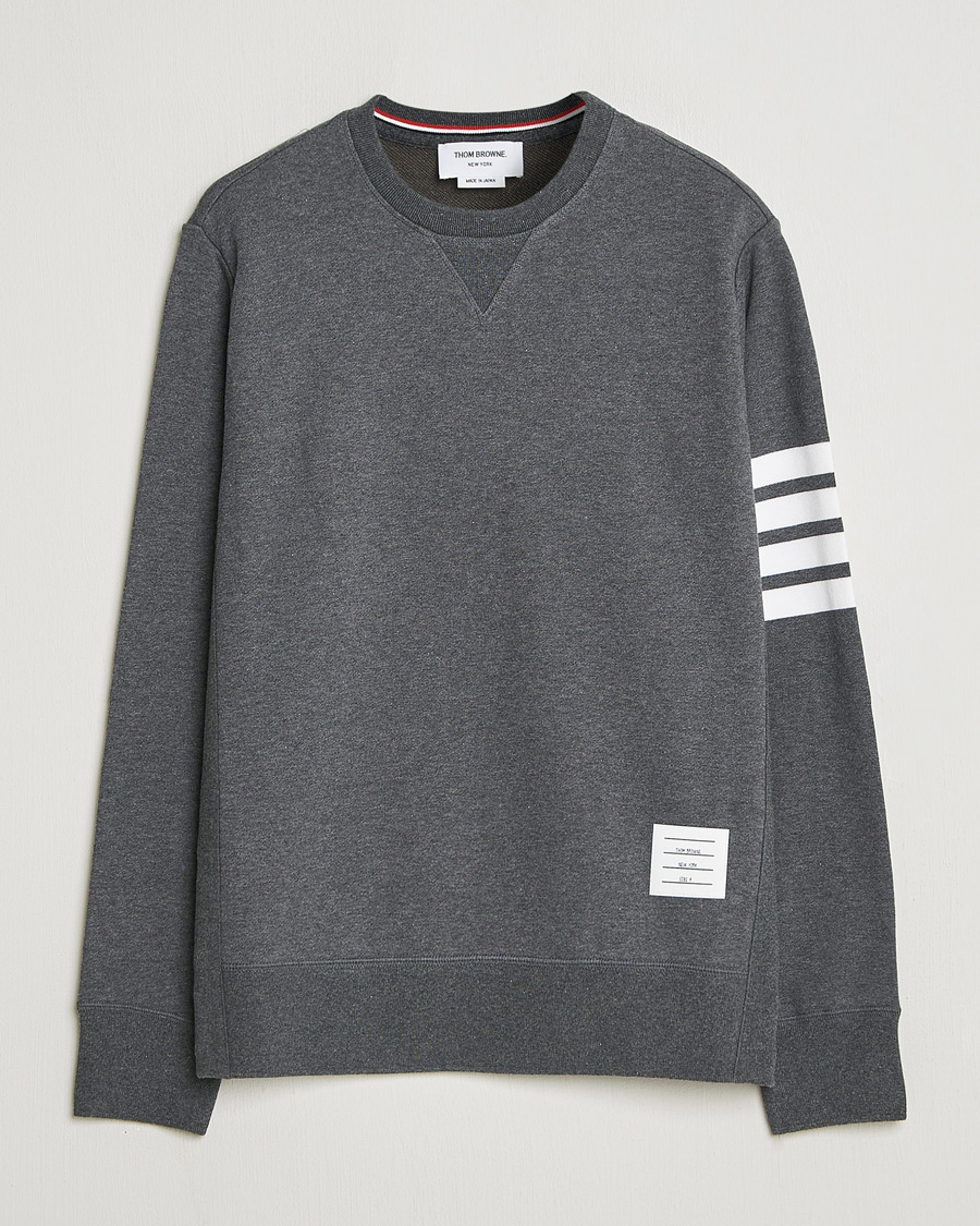 Heren | Truien | Thom Browne | Classic 4 Bar Loopback Sweatshirt Dark Grey