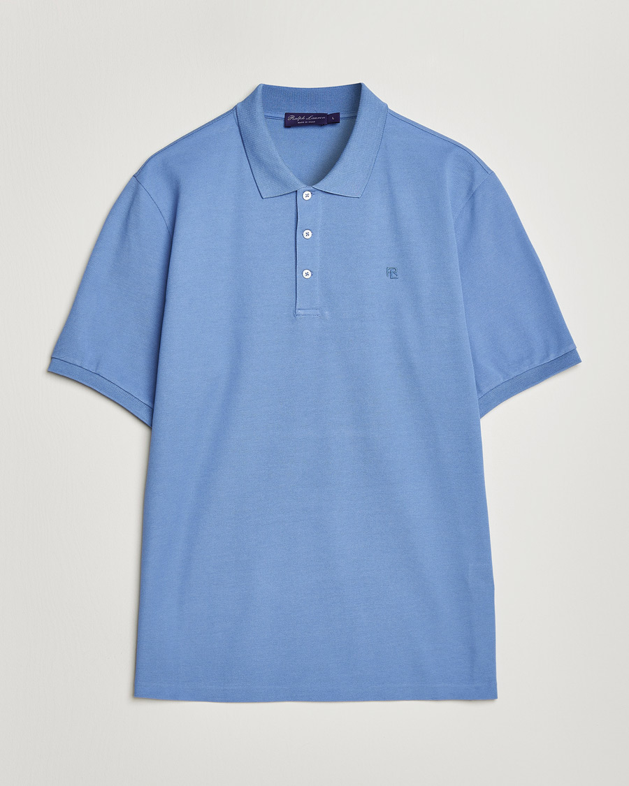 Homme | Polos | Ralph Lauren Purple Label | Mercerized Cotton Polo Light Blue