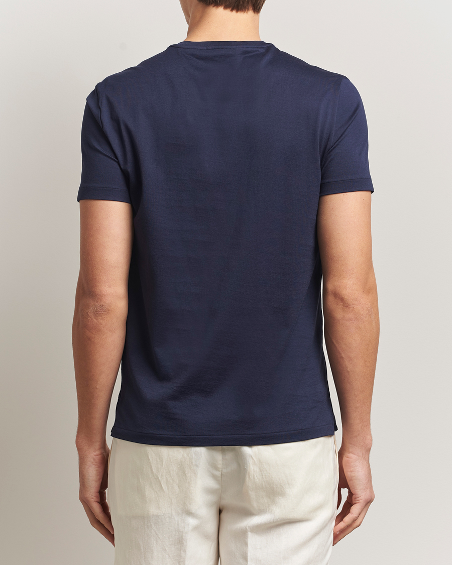 Heren | T-shirts | Ralph Lauren Purple Label | Luxury Cotton T-Shirt Chairman Navy