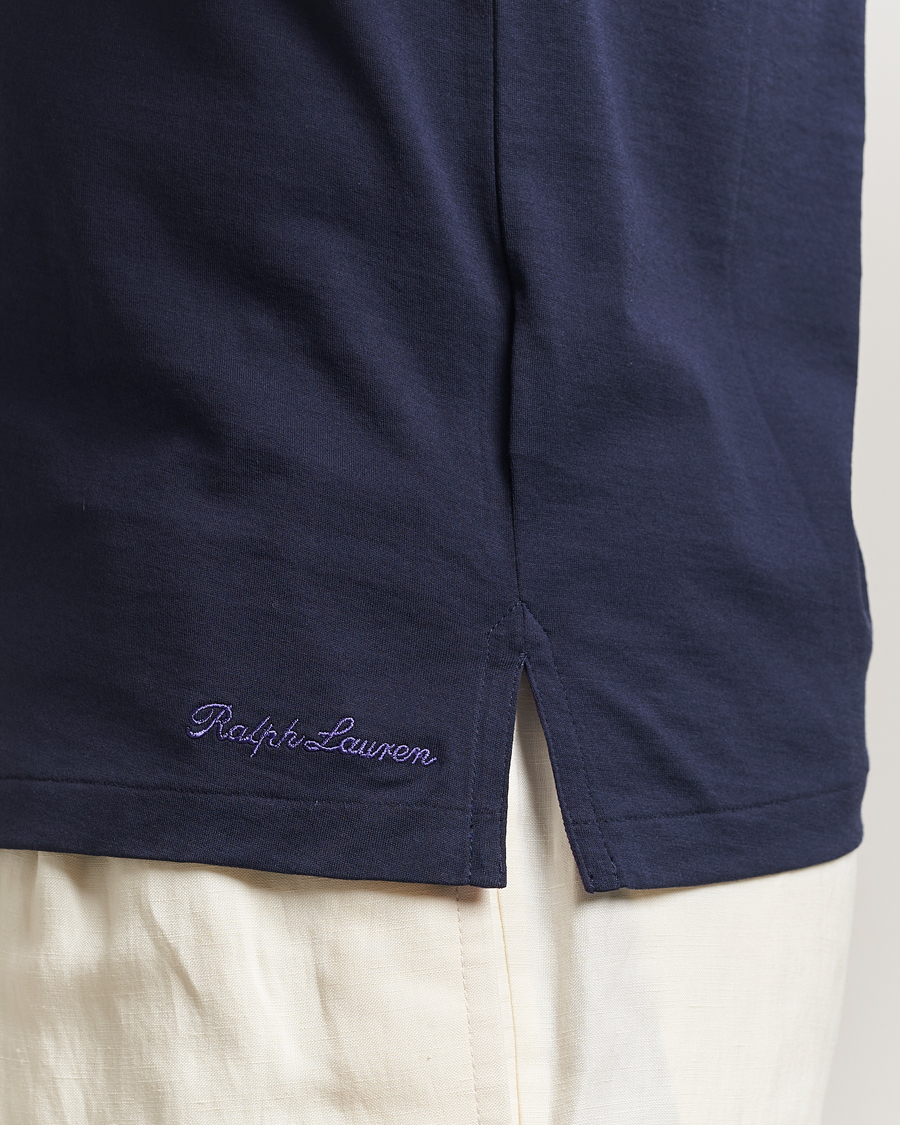 Heren | T-shirts | Ralph Lauren Purple Label | Luxury Cotton T-Shirt Chairman Navy