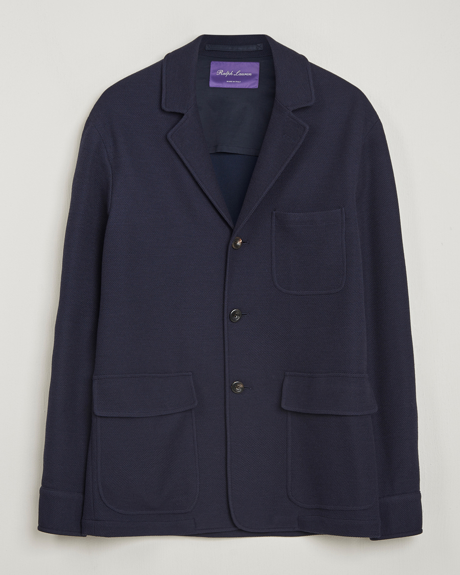 Homme | Blazers | Ralph Lauren Purple Label | Wool/Cotton Jacket Chairman Navy