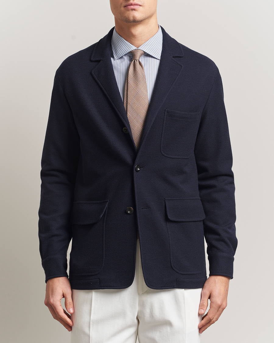 Homme | Blazers | Ralph Lauren Purple Label | Wool/Cotton Jacket Chairman Navy