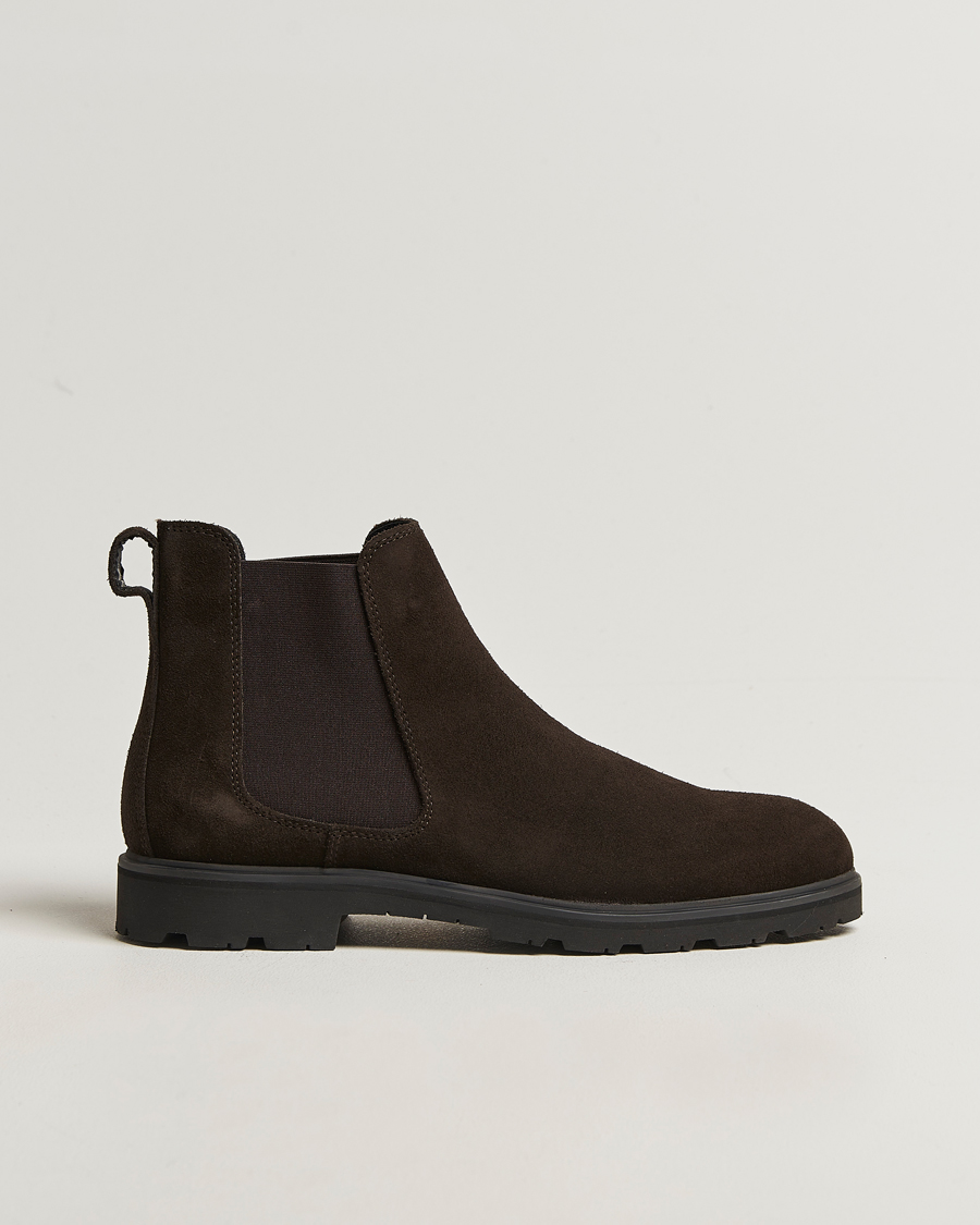 Heren | Laarzen | UBR | Thunder Chelsea Suede Boot Dark Brown
