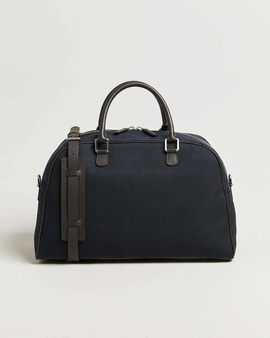 Homme | Sacs | Anderson's | Balistic Nylon/Leather Weekendbag Navy