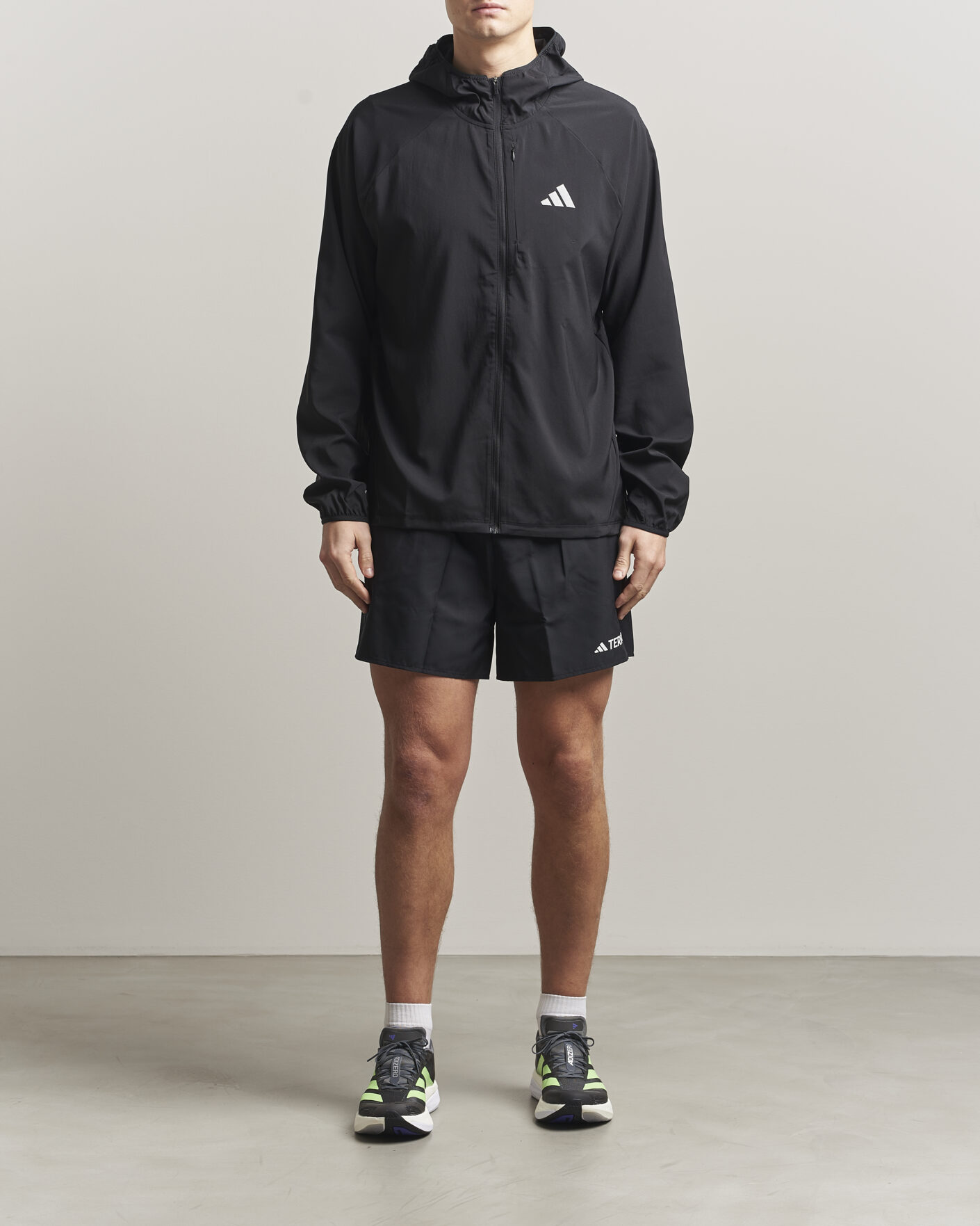 Heren | Jassen | adidas Performance | Running Hooded Jacket Black