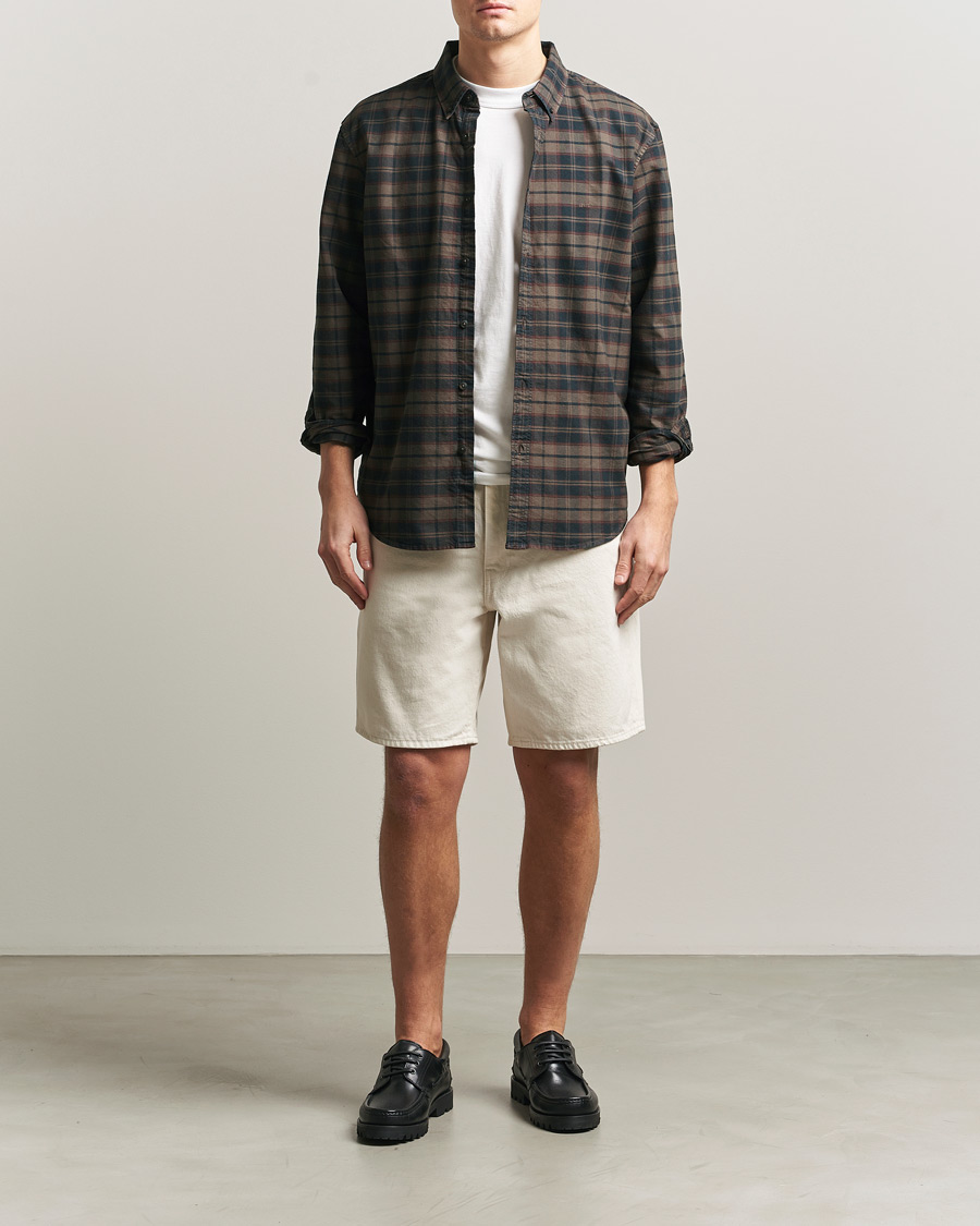 Homme | Chemises | Levi's | Cotton Checked Shirt Chocolate