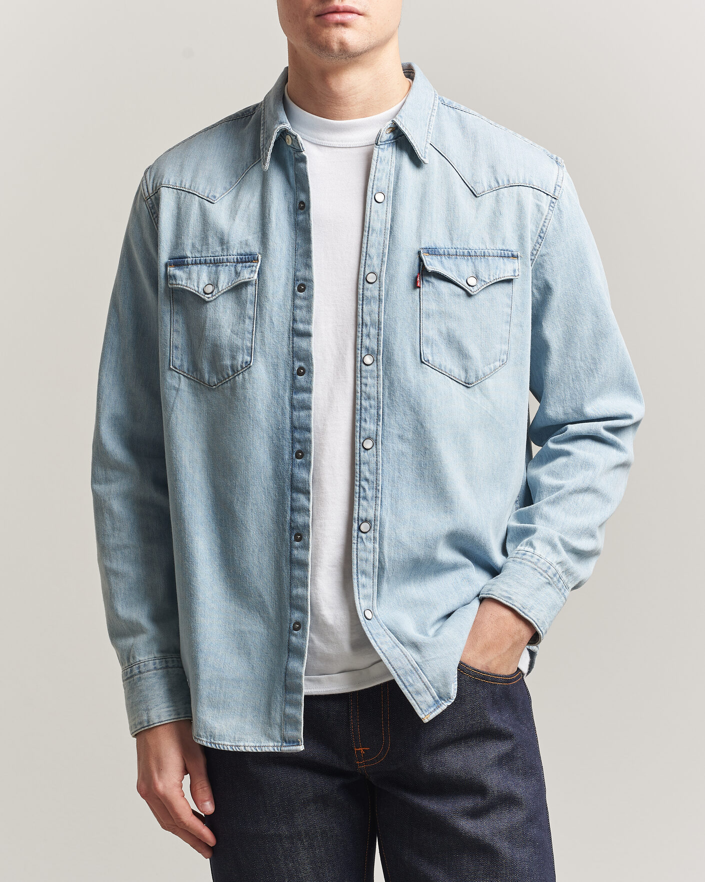 Heren | Overhemden | Levi's | Barstow Western Standard Shirt Worn In Blue