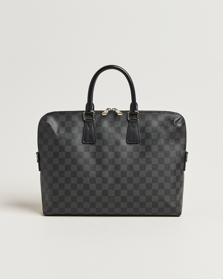 Homme | Pre-Owned & Vintage Bags | Louis Vuitton Pre-Owned | Porte Documents Jour Damier Graphite
