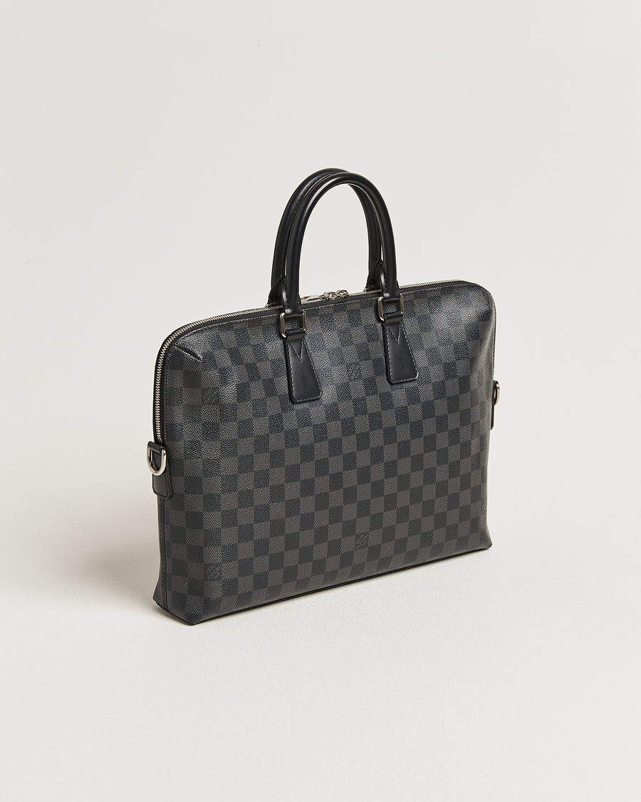 Homme | Pre-Owned & Vintage Bags | Louis Vuitton Pre-Owned | Porte Documents Jour Damier Graphite