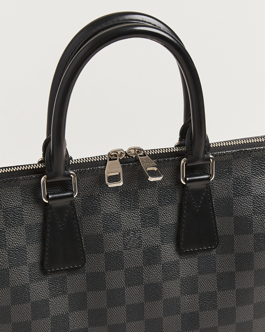 Homme | Pre-Owned & Vintage Bags | Louis Vuitton Pre-Owned | Porte Documents Jour Damier Graphite