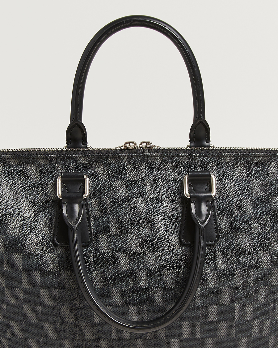 Homme | Pre-Owned & Vintage Bags | Louis Vuitton Pre-Owned | Porte Documents Jour Damier Graphite