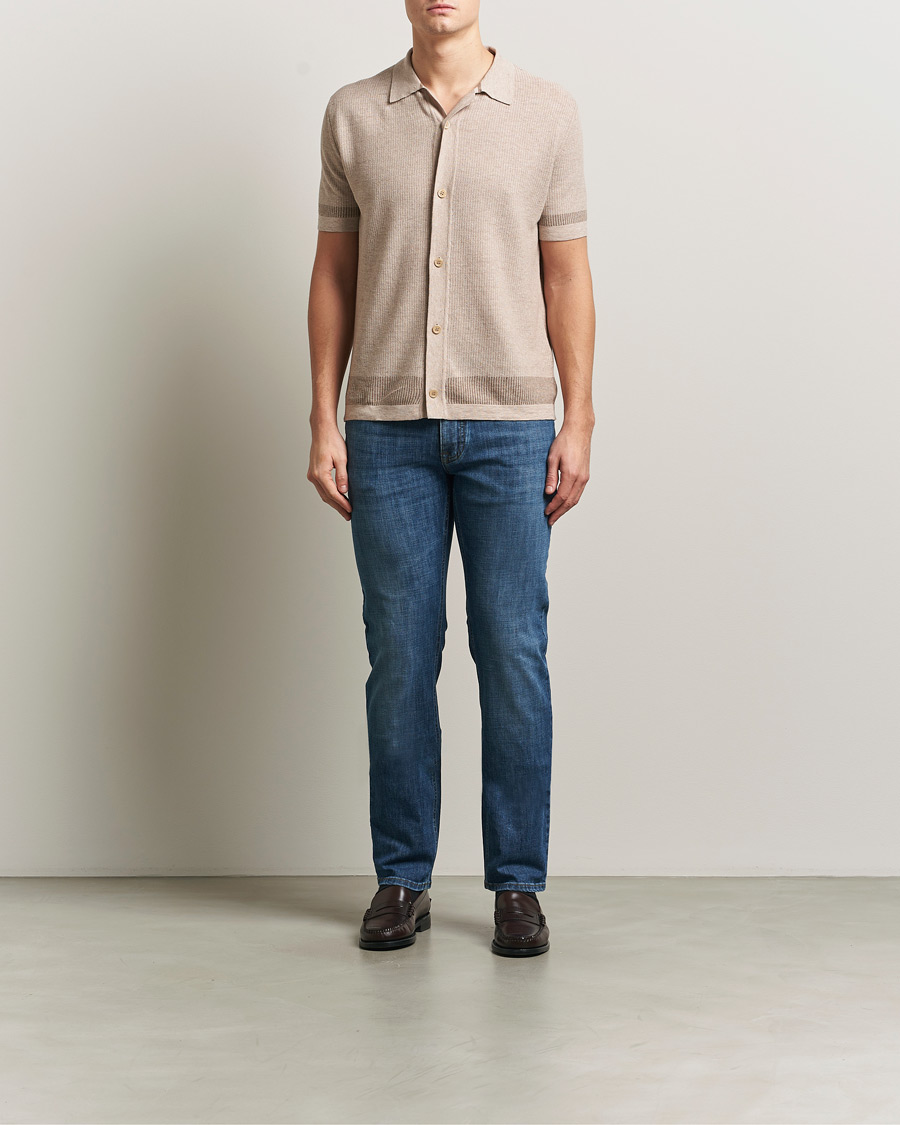Homme | Chemises | Brioni | Cotton/Linen Cuban Shirt Beige