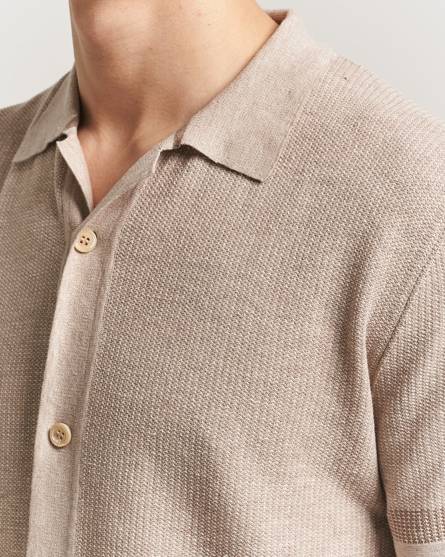 Homme | Chemises | Brioni | Cotton/Linen Cuban Shirt Beige