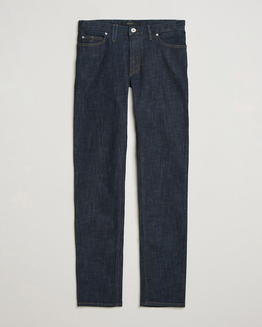 Heren | Broeken | Brioni | 5-Pocket Denim Dark Blue Wash