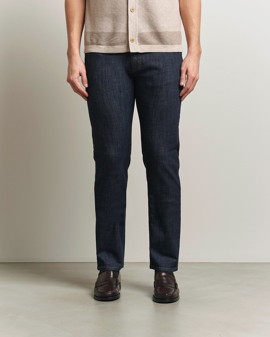 Heren | Broeken | Brioni | 5-Pocket Denim Dark Blue Wash