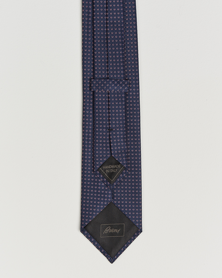 Heren | Stropdassen | Brioni | Microstructure Silk Tie Navy
