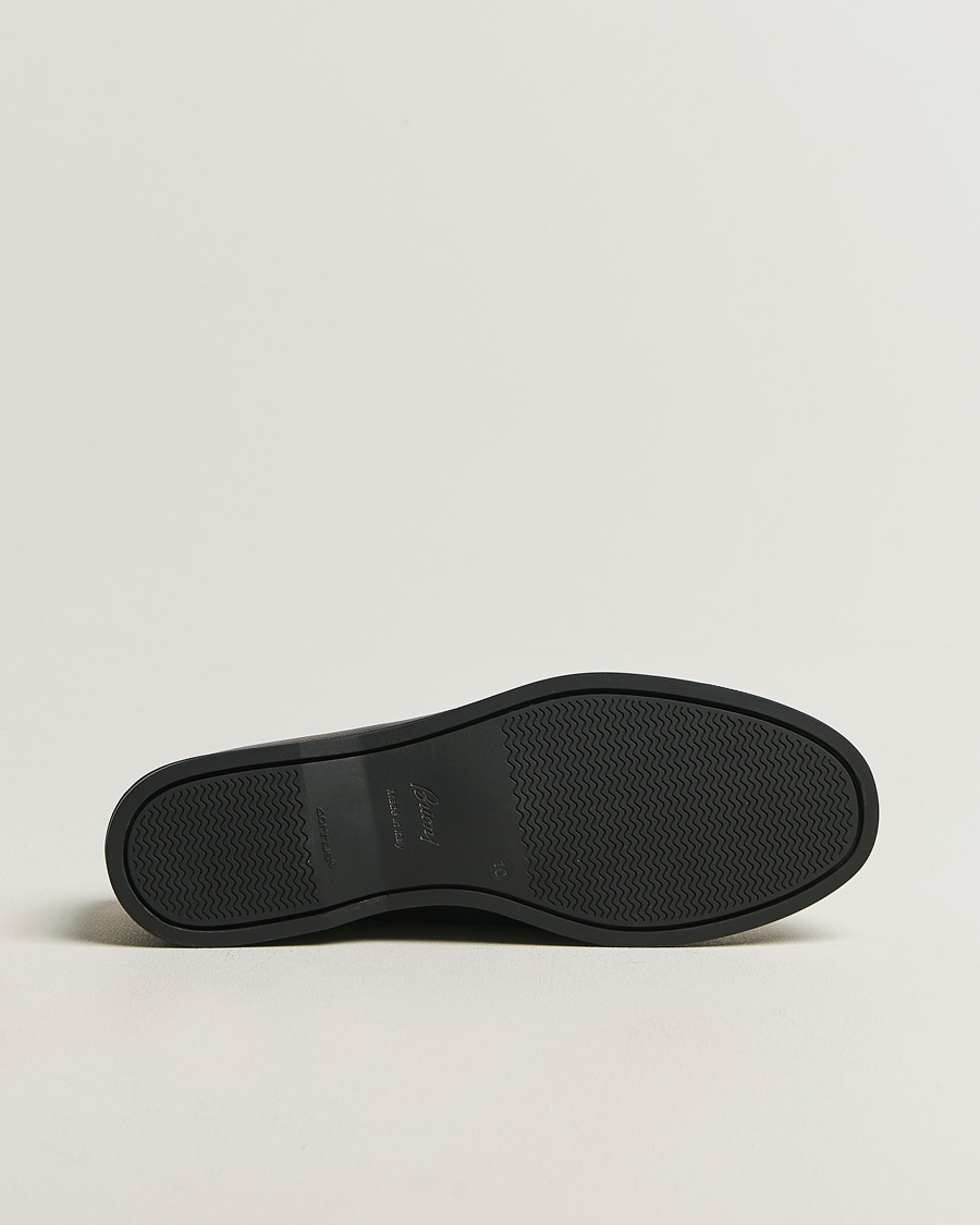 Heren | Bootschoenen | Brioni | Grain Leather Boat Shoes Black Calf