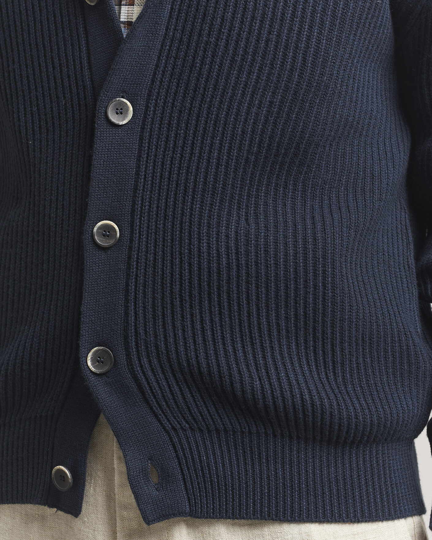 Homme | Pulls Et Tricots | Altea | Cotton/Cashmere Shawl Cardigan Navy