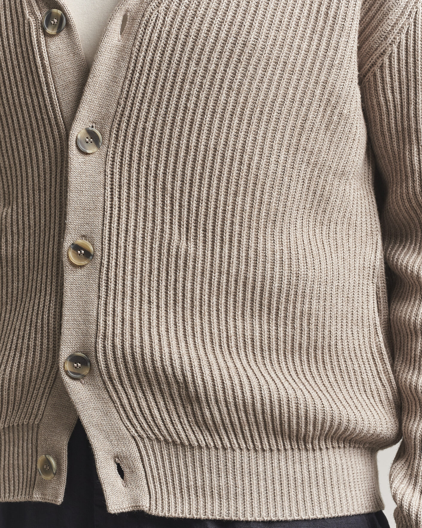 Homme | Pulls Et Tricots | Altea | Cotton/Cashmere Shawl Cardigan Taupe