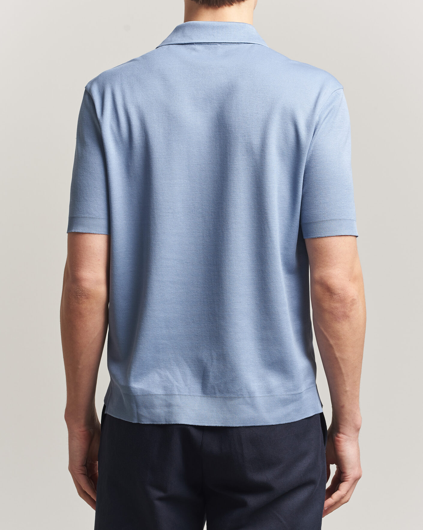 Homme | Polos | Altea | Jersey Piquet Polo Light Blue