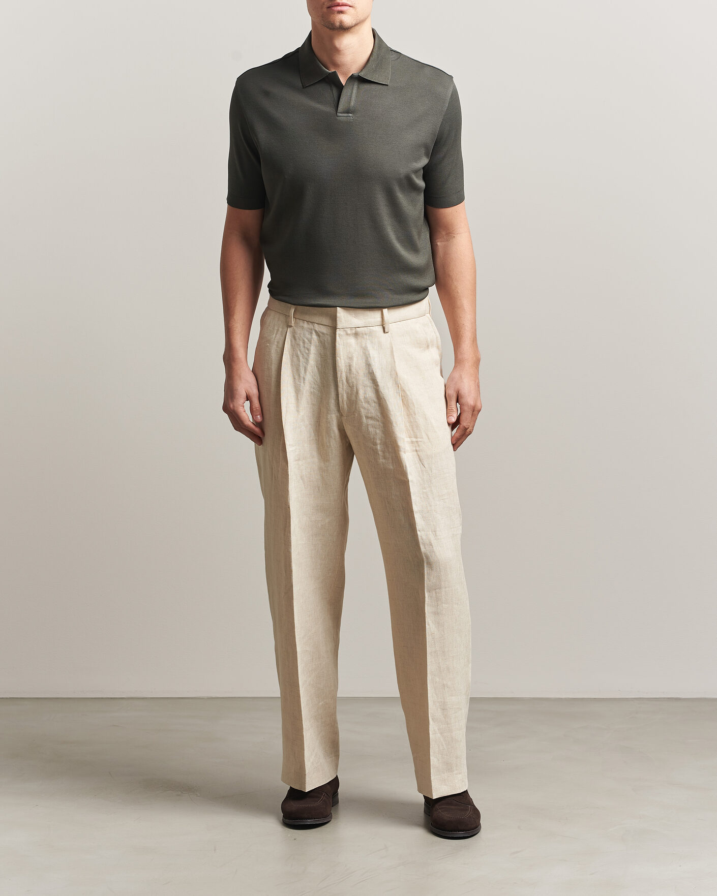 Homme | Polos | Altea | Jersey Piquet Polo Dark Green