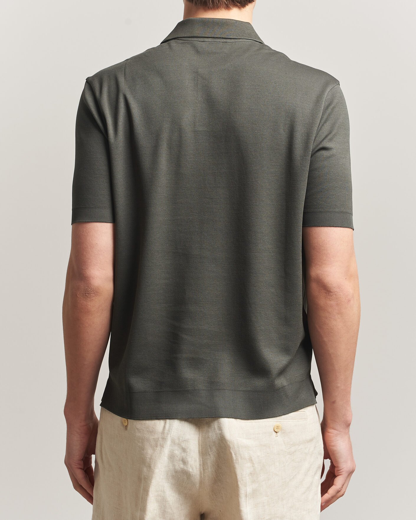 Homme | Polos | Altea | Jersey Piquet Polo Dark Green