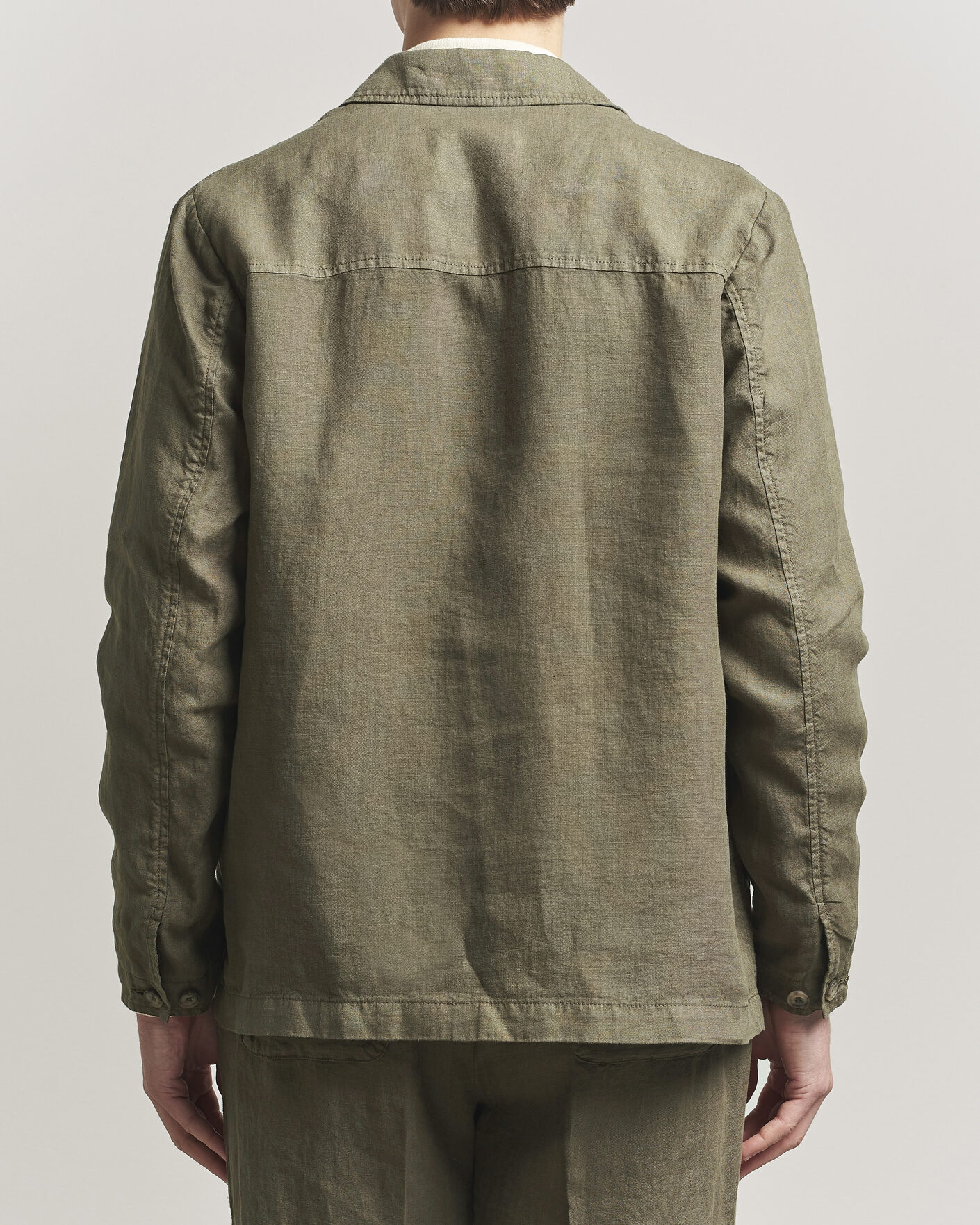 Homme | Manteaux Et Vestes | Altea | Linen Chore Jacket Military