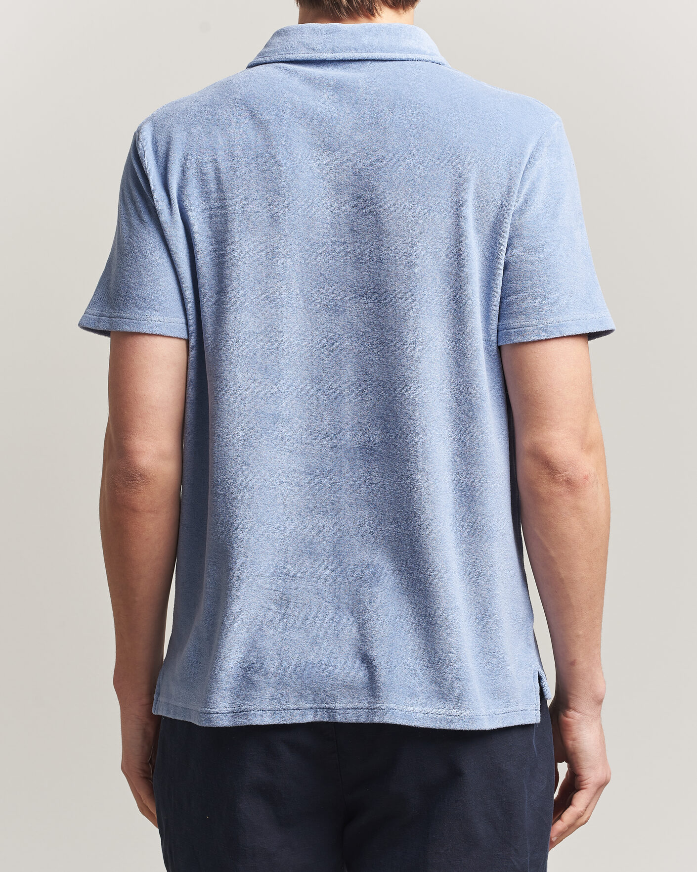 Heren | Polo's | Altea | Terry Cotton Polo Light Blue