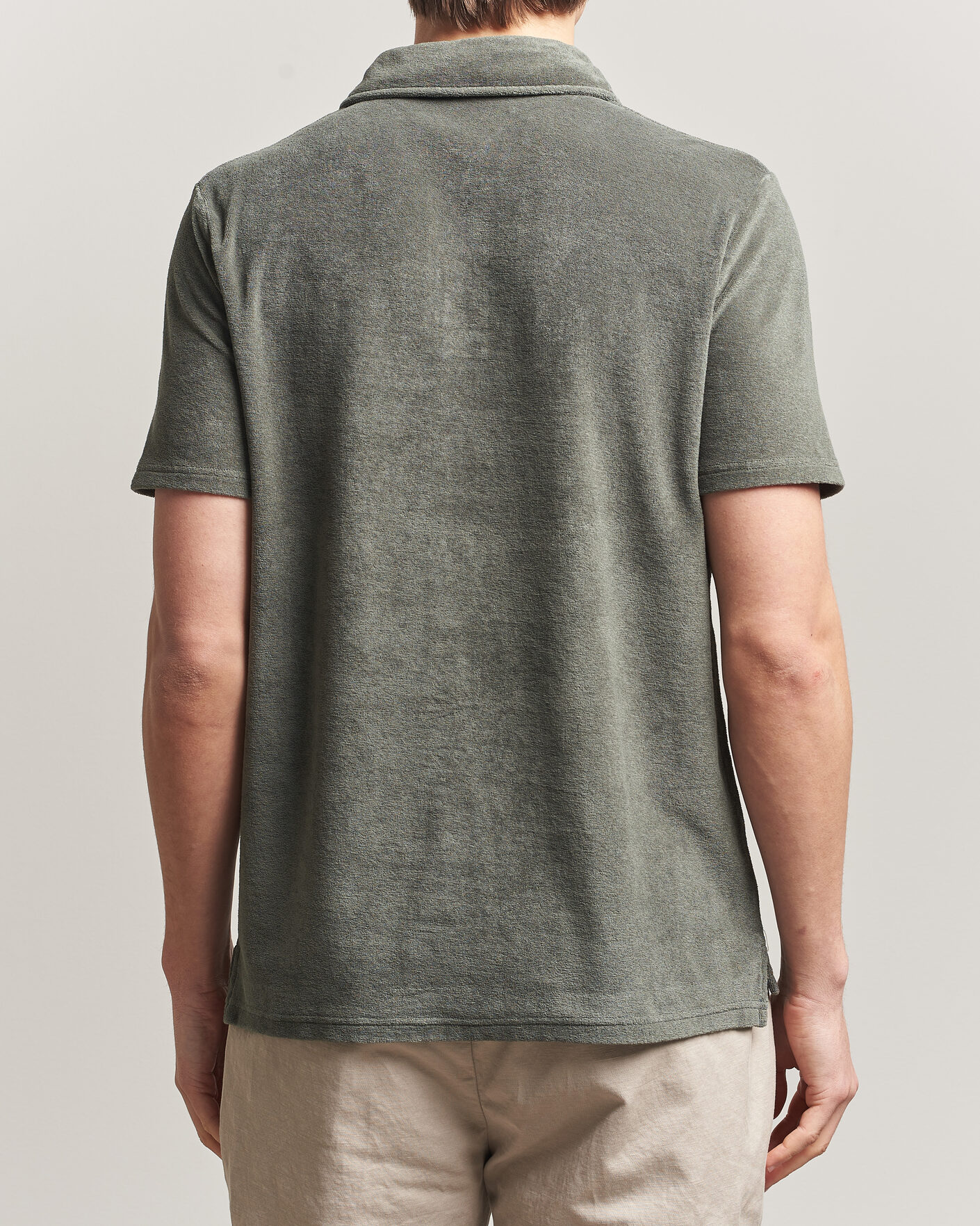 Homme | Polos | Altea | Terry Cotton Polo Olive