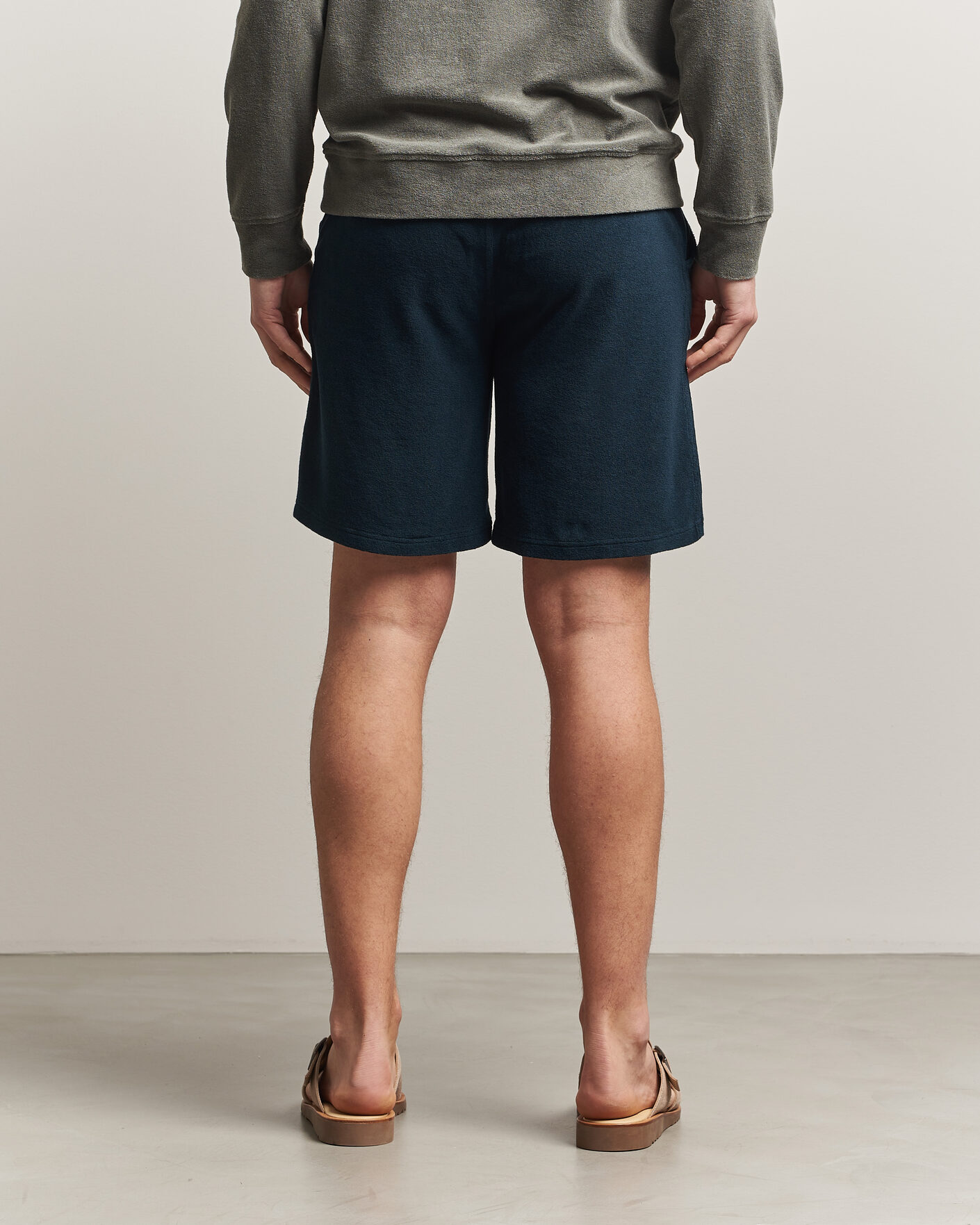 Heren | Korte broek | Altea | Terry Drawstring Shorts Navy