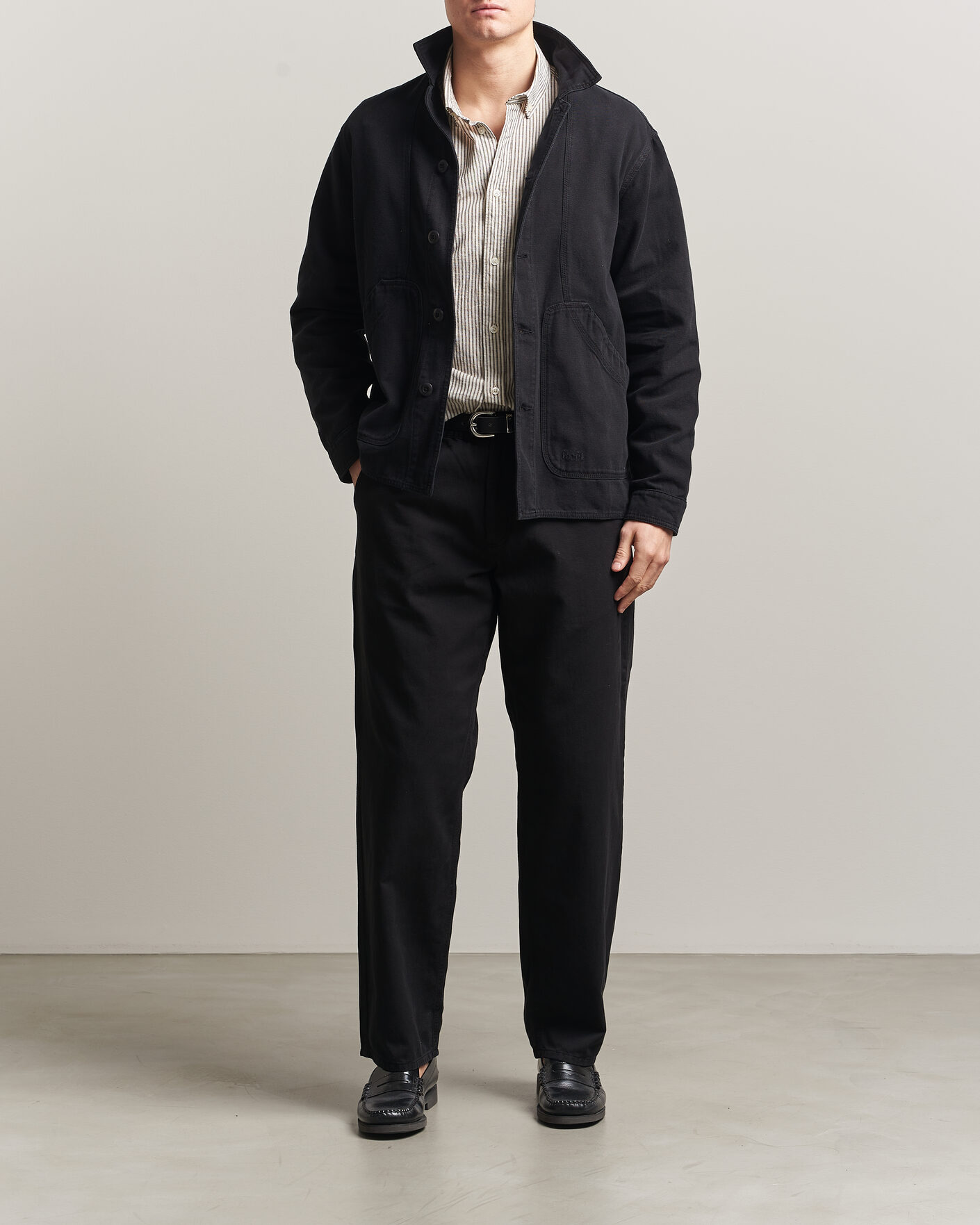 Homme | Chemises | Forét | Berry Canvas Overshirt Black