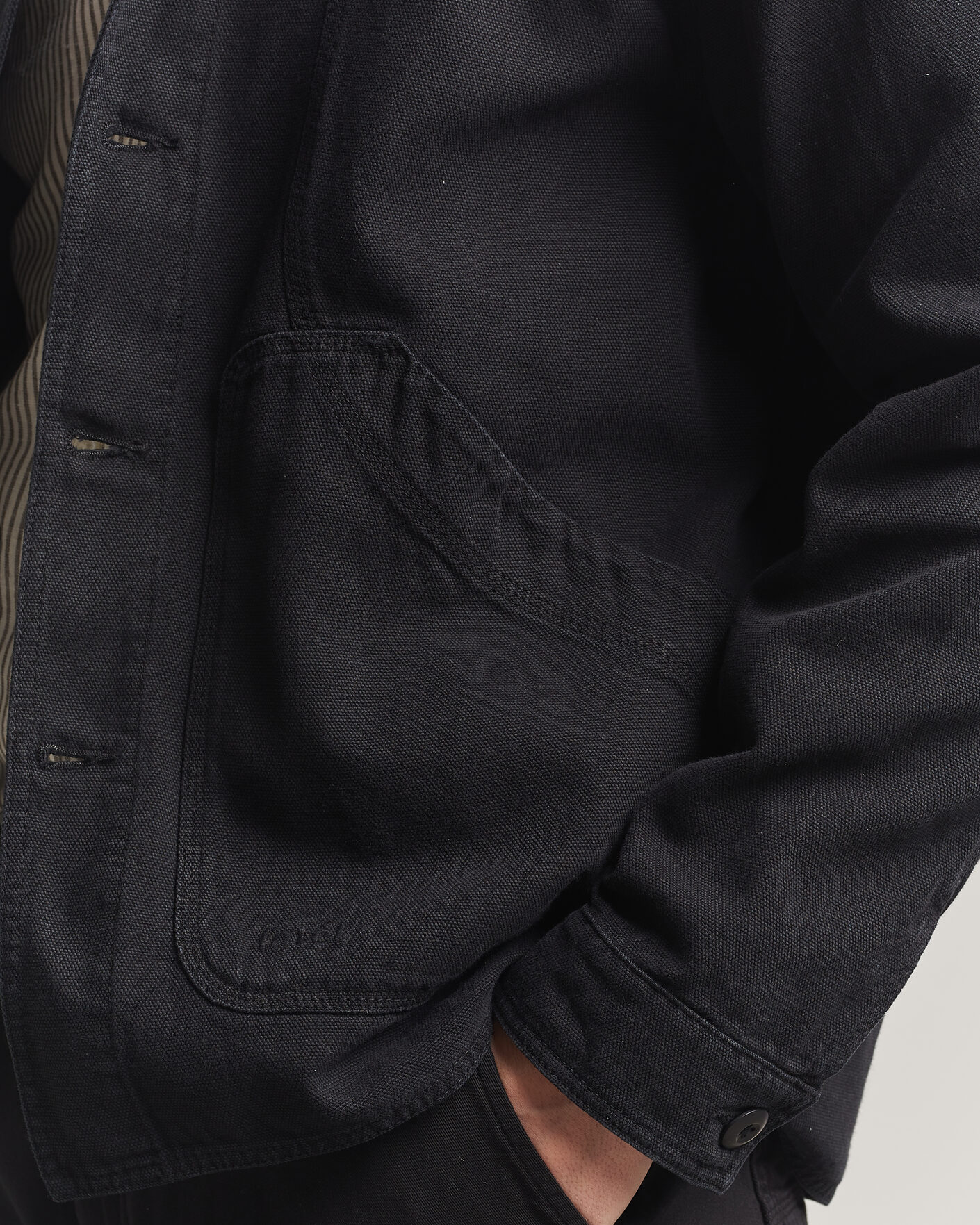 Homme | Chemises | Forét | Berry Canvas Overshirt Black